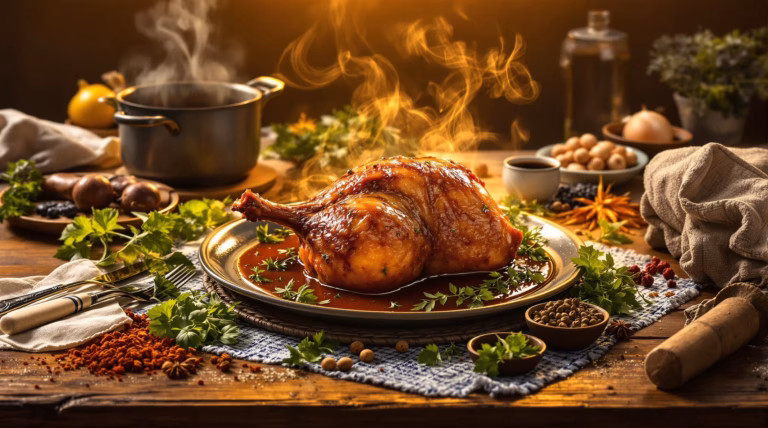 Golonka z indyka duszona w sosie własnym – Przepis na pyszne danie