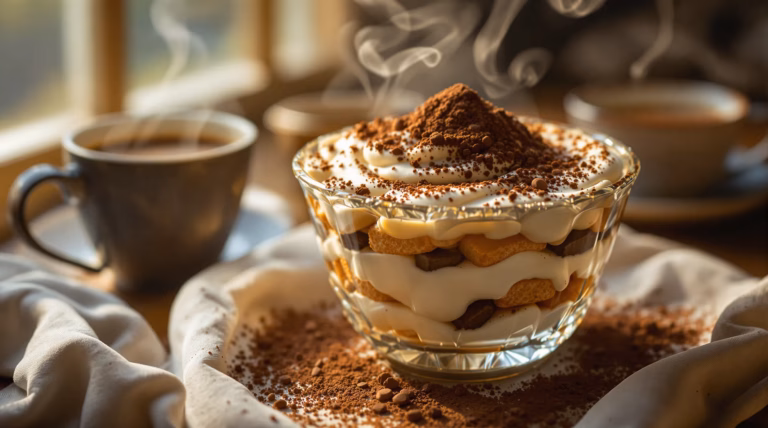 Tiramisu w pucharku bez jajek – prosty przepis na pyszny deser