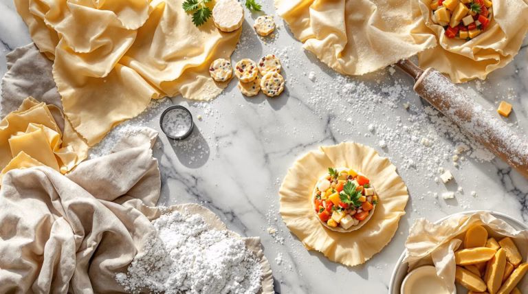 Jak zawijać paszteciki z ciasta francuskiego – krok po kroku